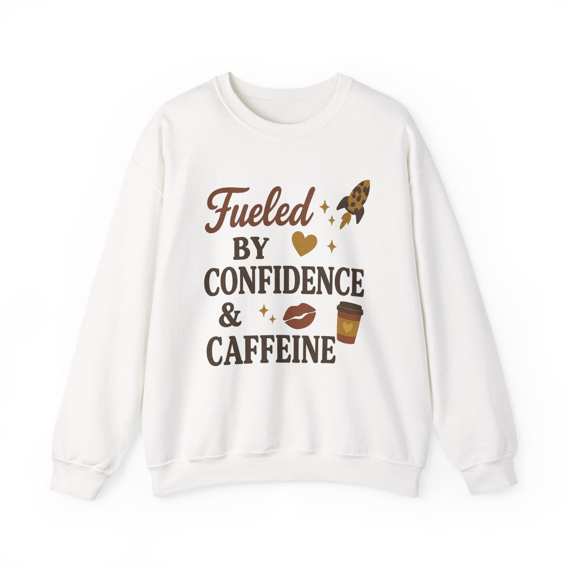 Confidence & Caffeine Adult Crewneck Sweatshirt