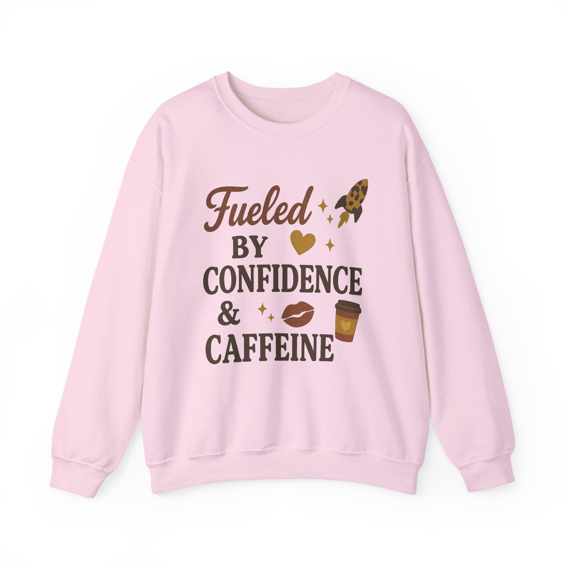 Confidence & Caffeine Adult Crewneck Sweatshirt