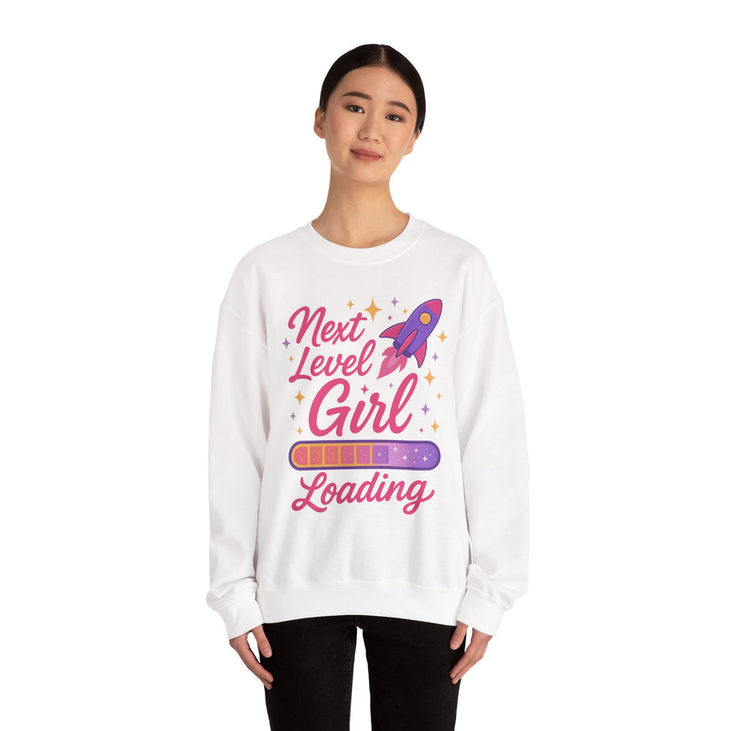 Next Level Girl Loading Adult Sweatshirt