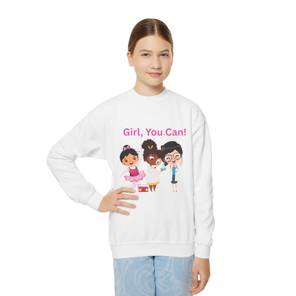 Girl, You Can! Cover Youth Sweatshirt