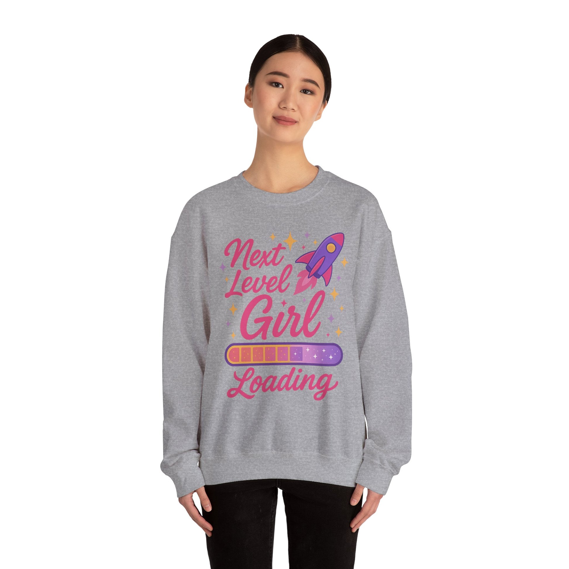 Next Level Girl Loading Adult Sweatshirt
