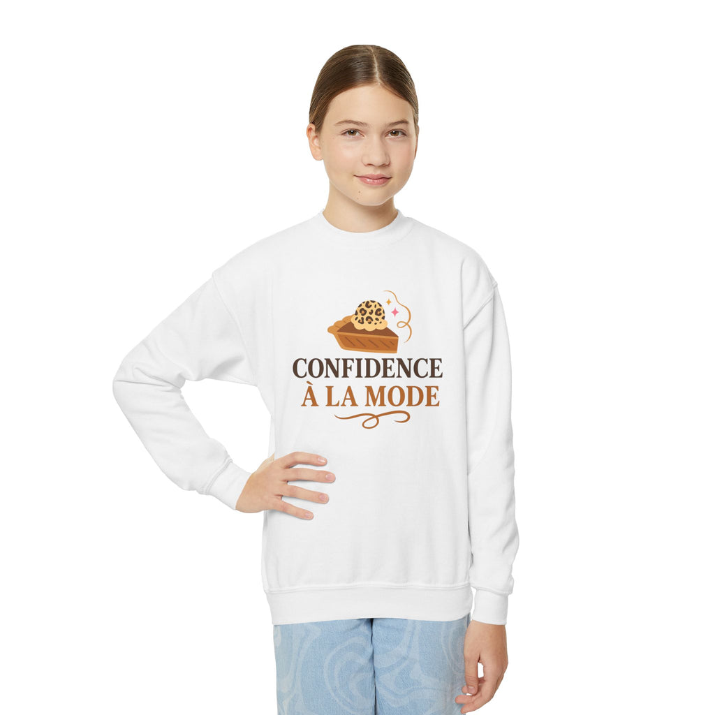 Confidence à la Mode Youth Crewneck Sweatshirt