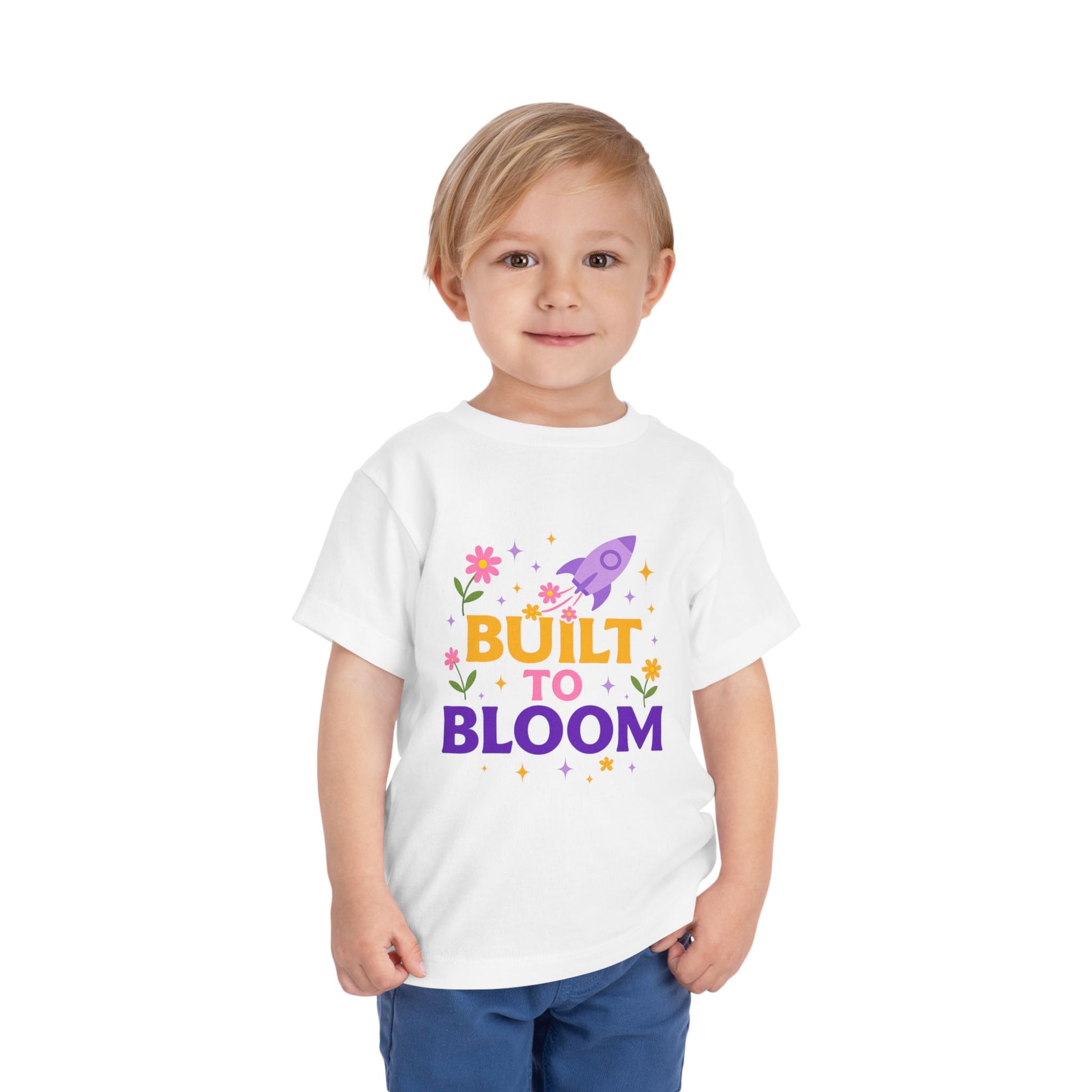 "Built to Bloom" Toddler Tee