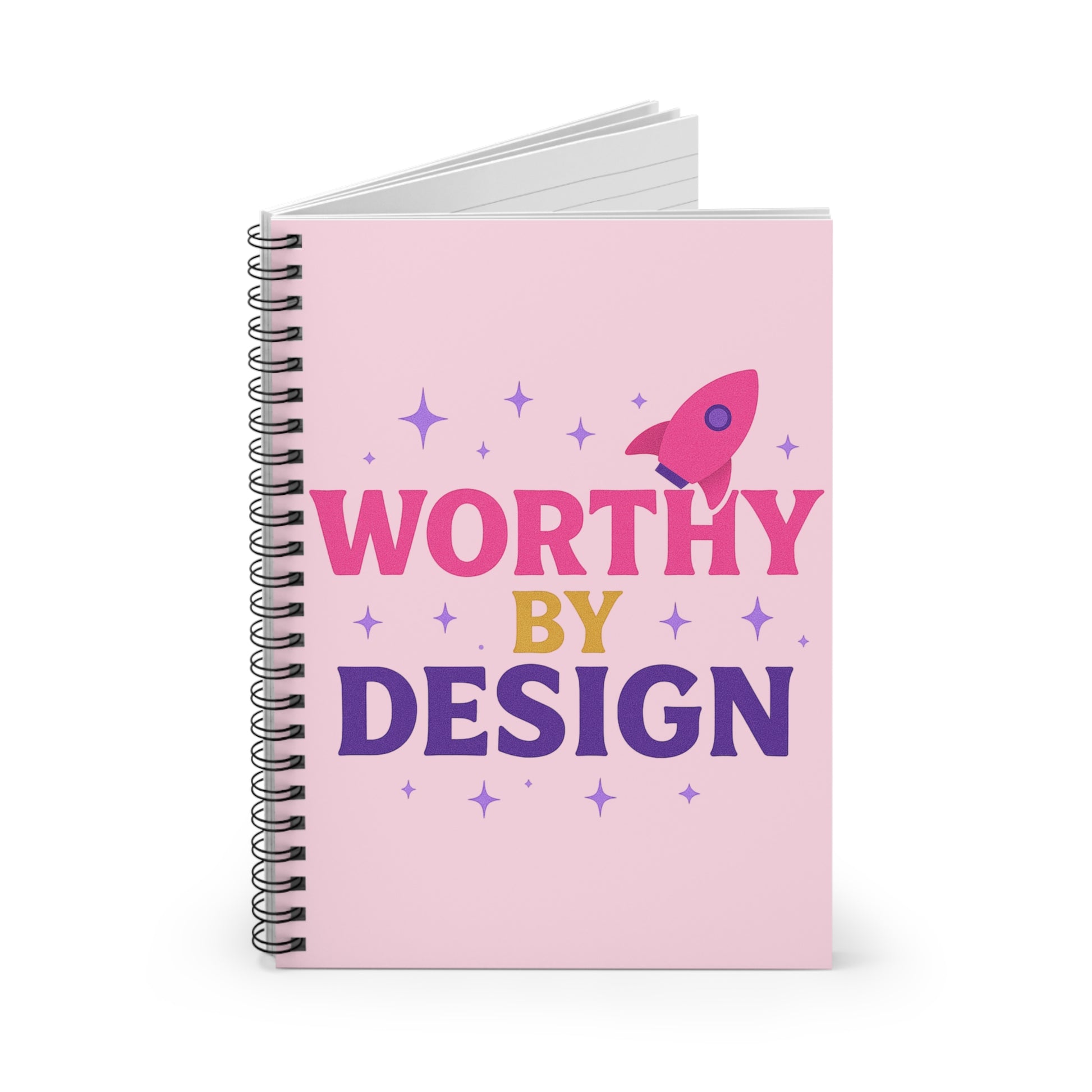 Worthy By Design Spiral Notebook 6x8