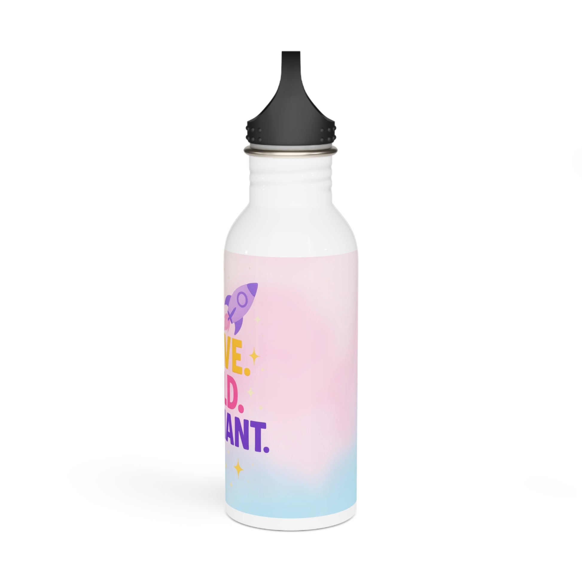 Inspiring Stainless Steel Water Bottle - Brave, Bold, Brilliant - Motivational Travel Mug, Daily Hydration, Gift for Students, [...]