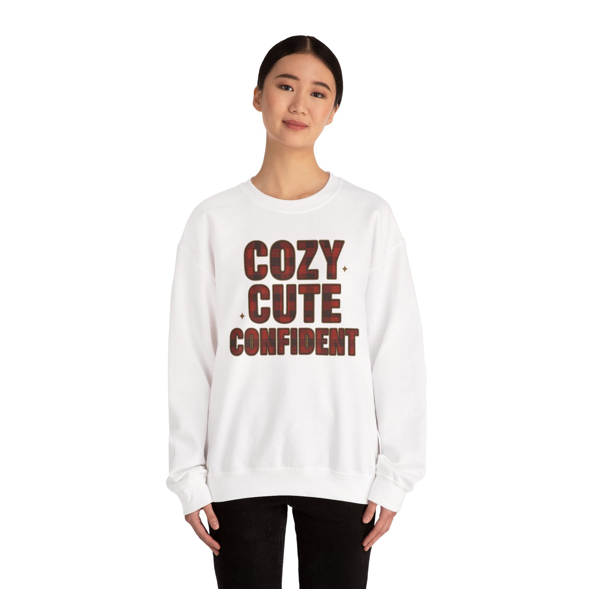 Cozy Cute Confident Adult Sweatshirt