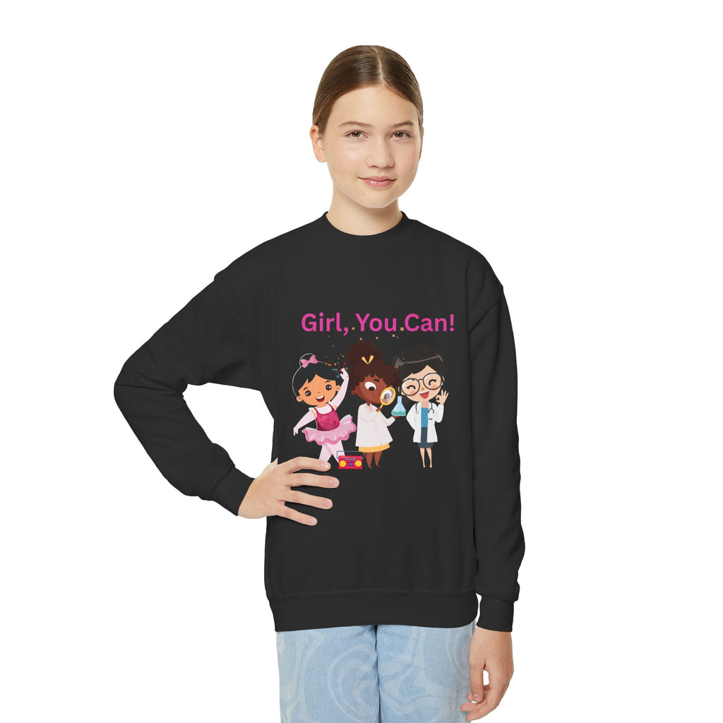 Girl, You Can! Cover Youth Sweatshirt