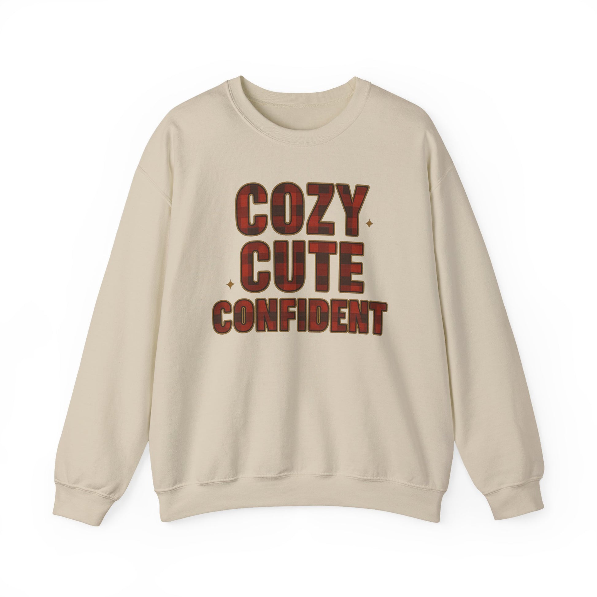 Cozy Cute Confident Adult Sweatshirt