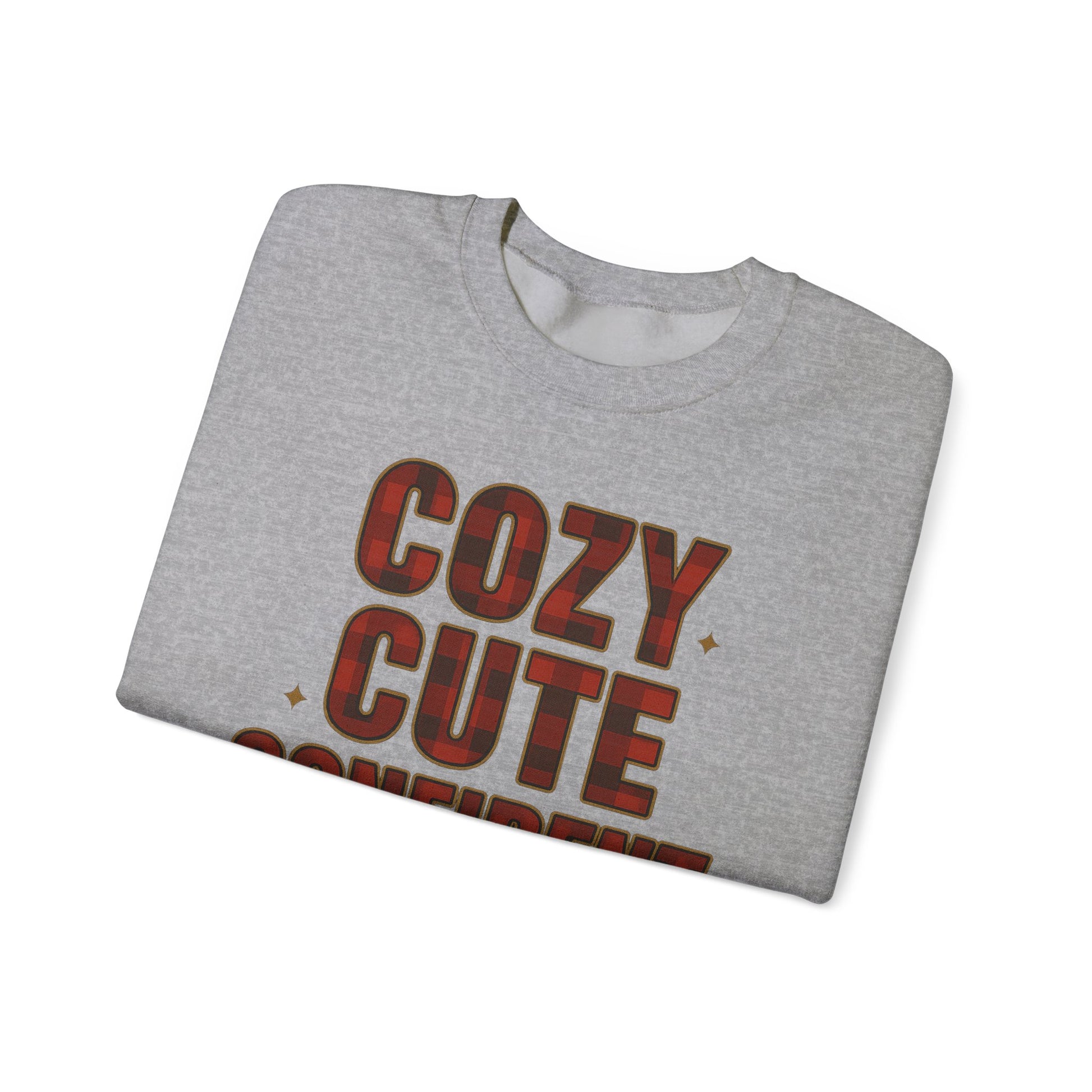 Cozy Cute Confident Adult Sweatshirt