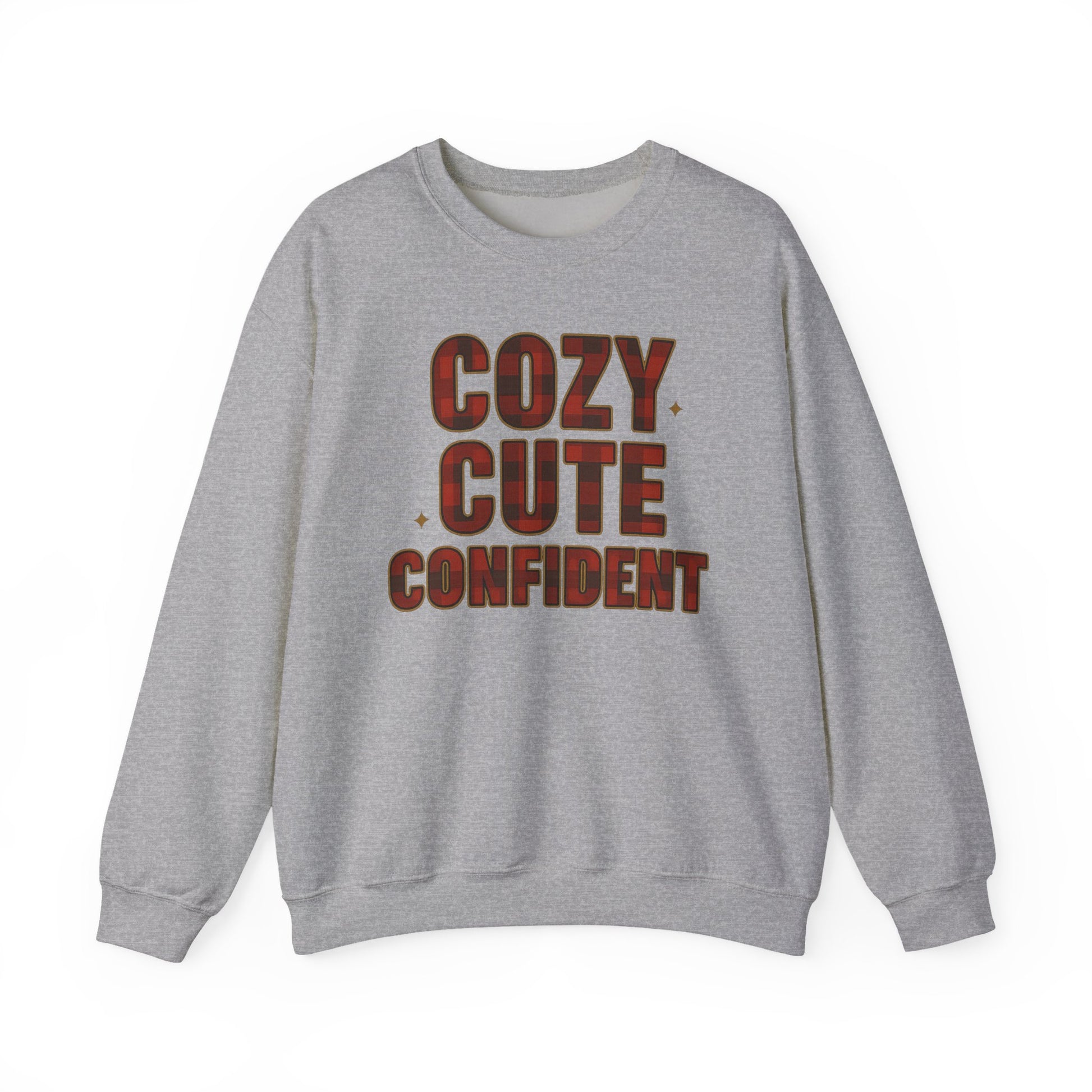 Cozy Cute Confident Adult Sweatshirt