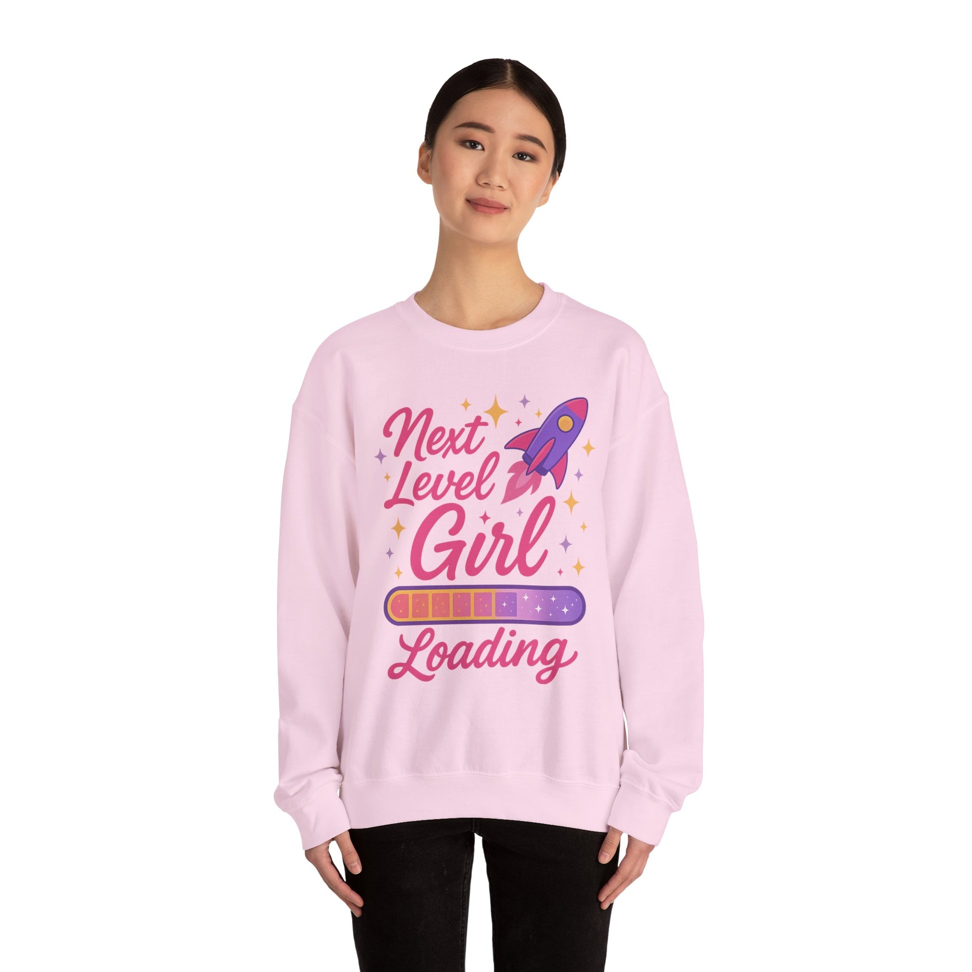 Next Level Girl Loading Adult Sweatshirt