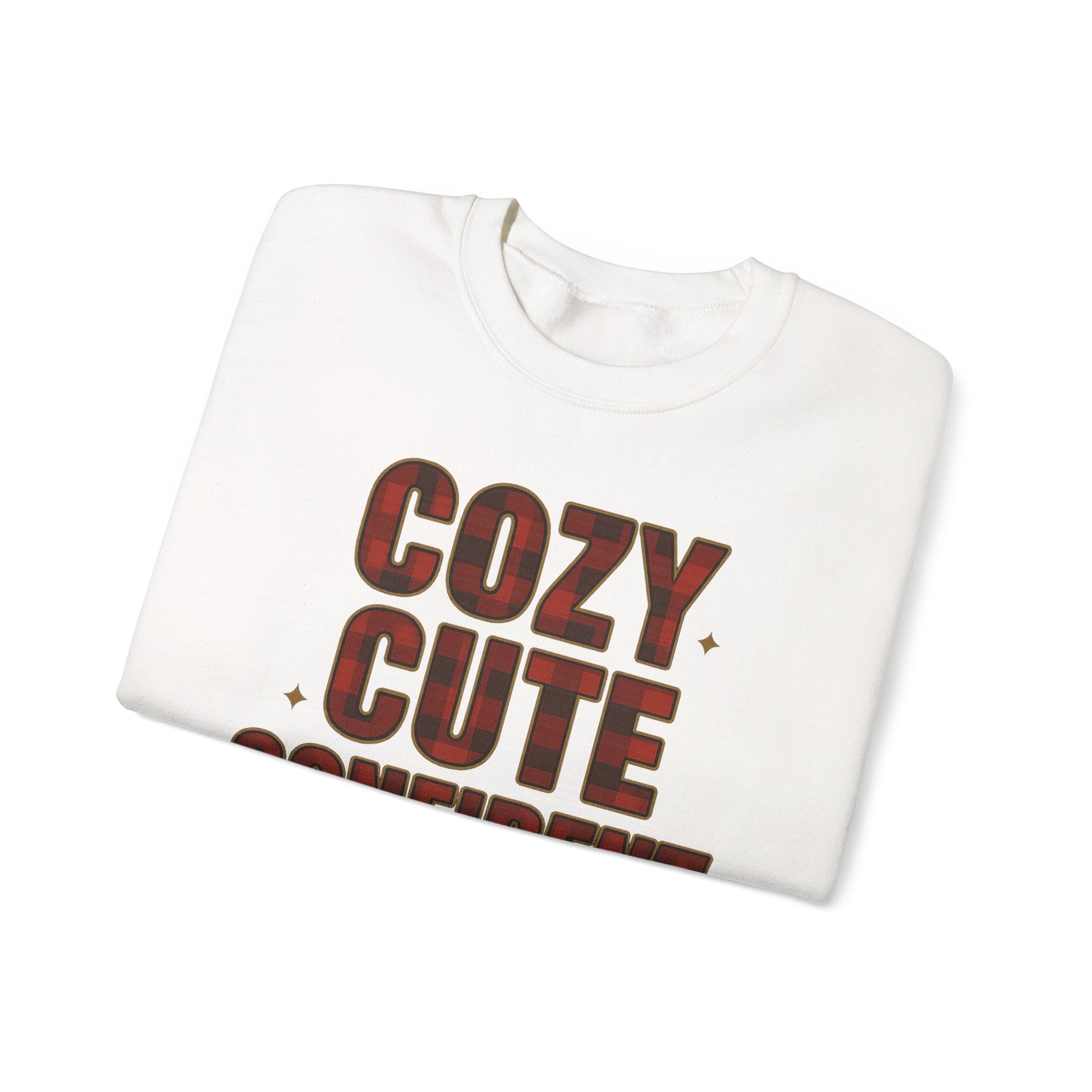 Cozy Cute Confident Adult Sweatshirt