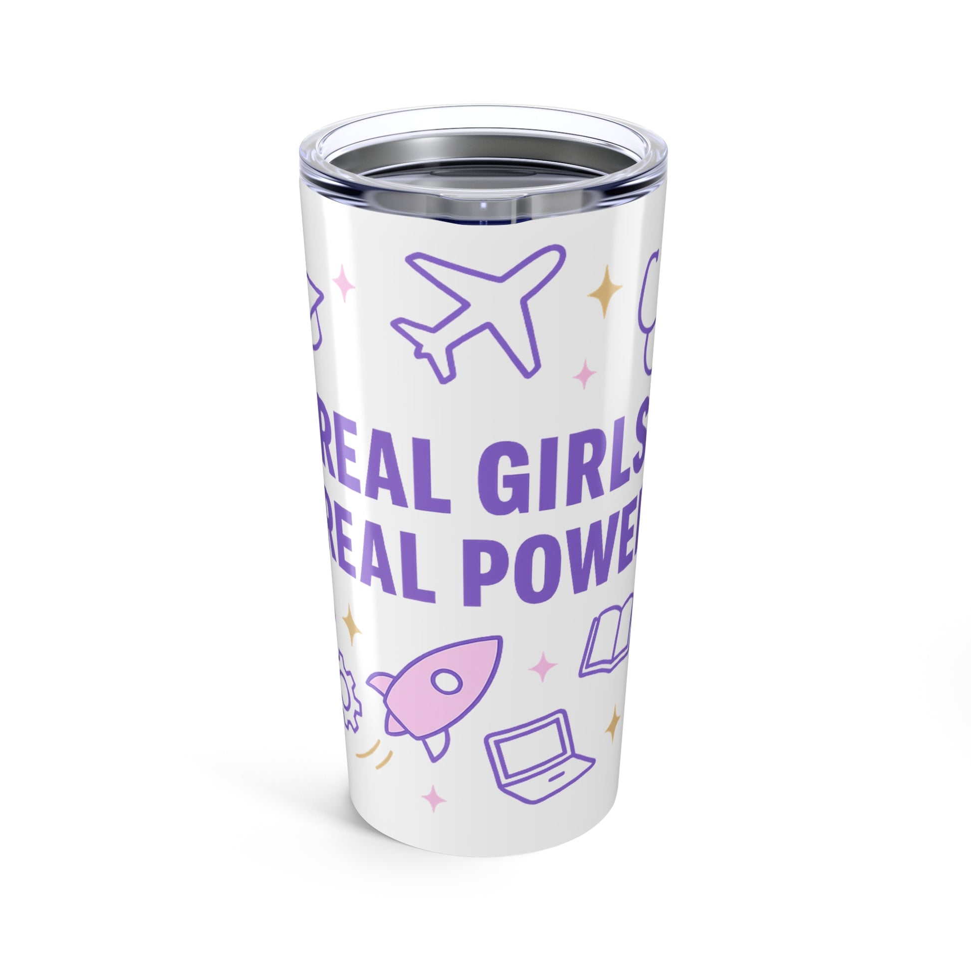 Real Girls, Real Power White 20 oz Tumbler