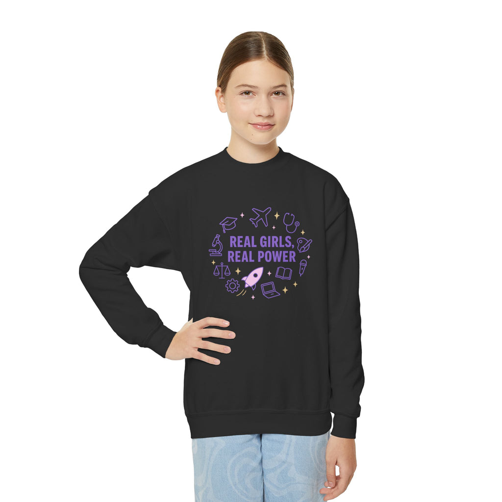 Real Girls, Real Power Youth Sweatshirt
