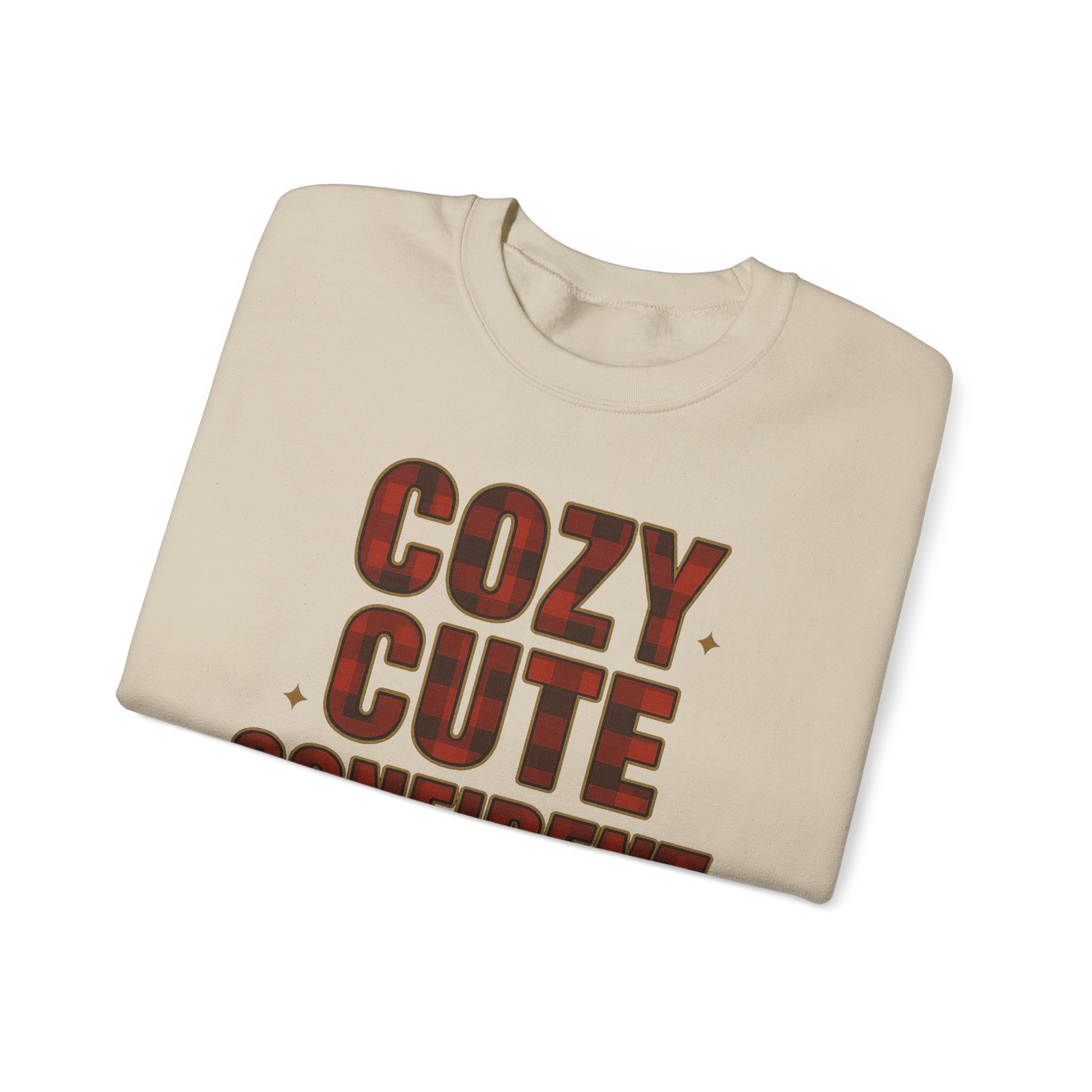 Cozy Cute Confident Adult Sweatshirt
