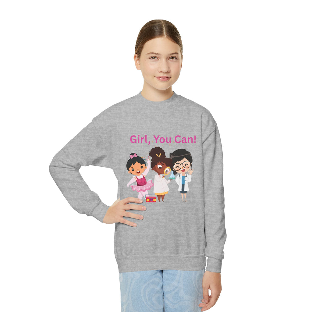 Girl, You Can! Cover Youth Sweatshirt