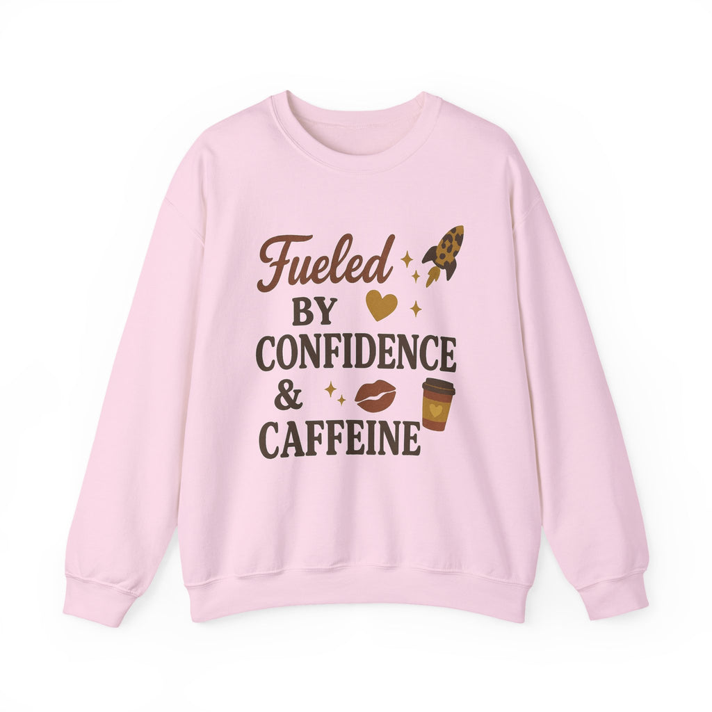 Confidence & Caffeine Adult Crewneck Sweatshirt
