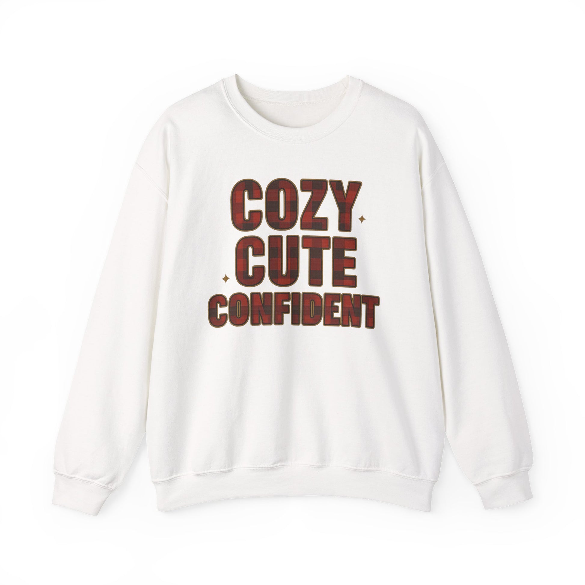 Cozy Cute Confident Adult Sweatshirt