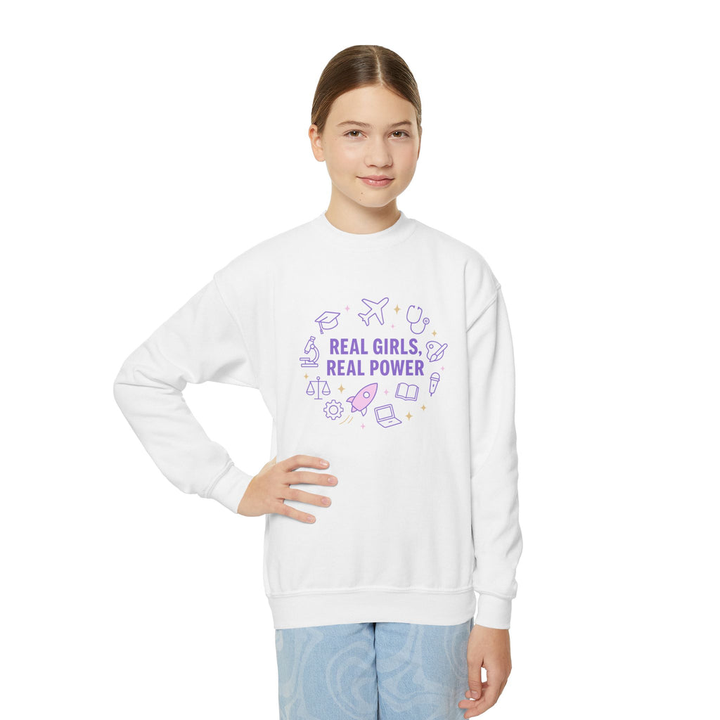 Real Girls, Real Power Youth Sweatshirt