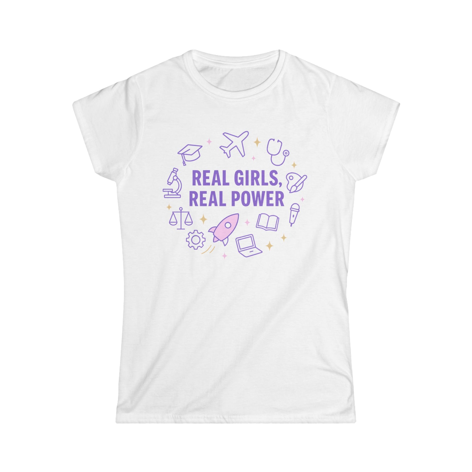 Real Girls, Real Power, Women’s soft style tee