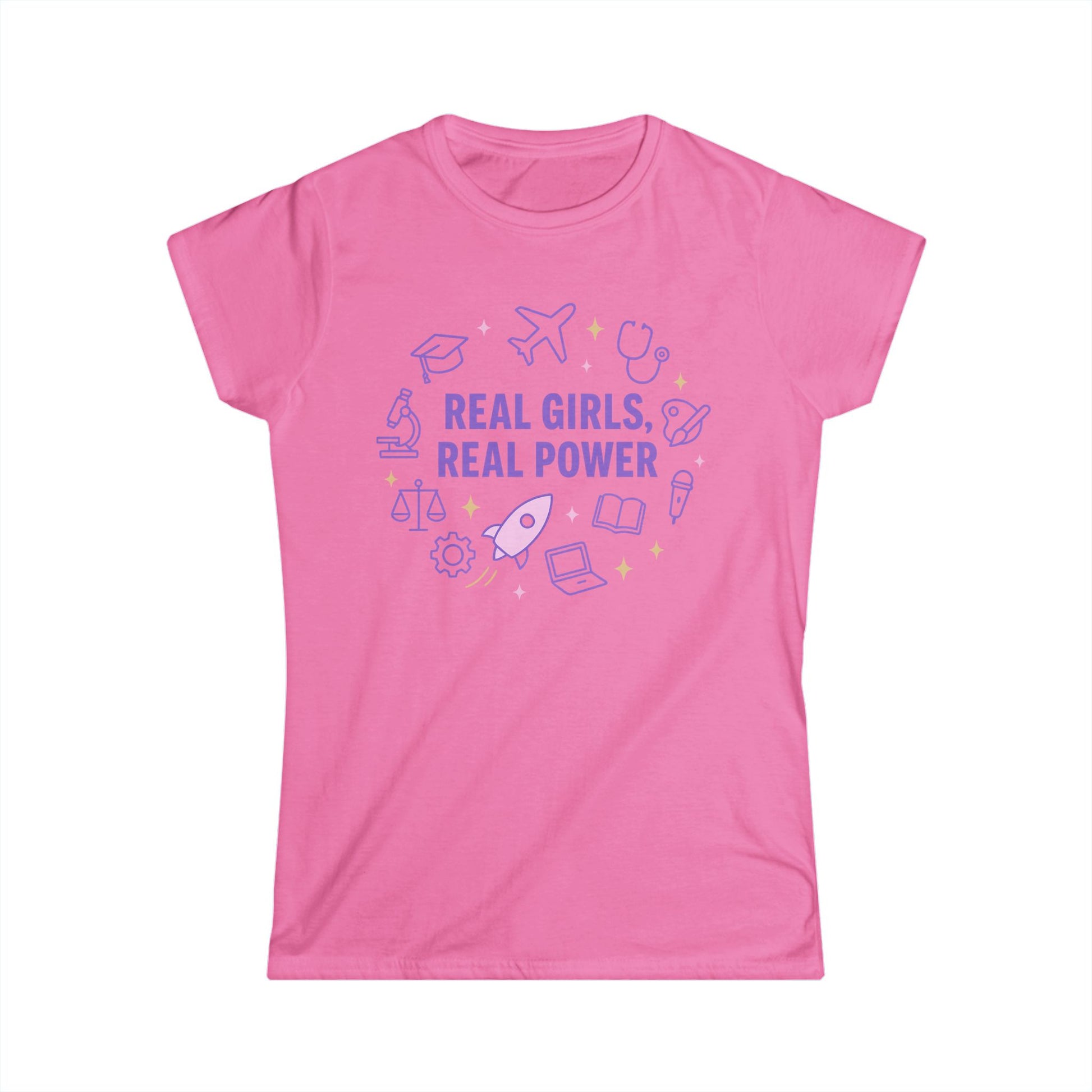 Real Girls, Real Power, Women’s soft style tee