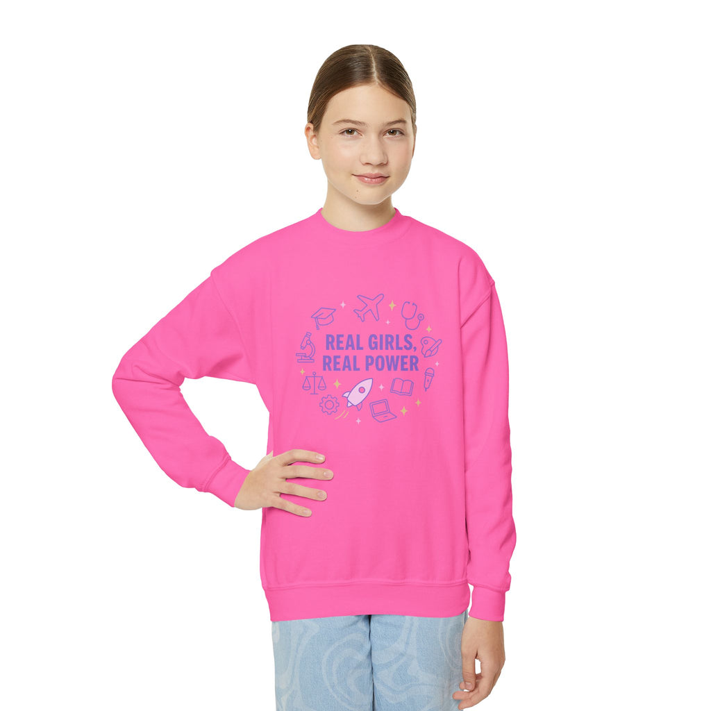 Real Girls, Real Power Youth Sweatshirt