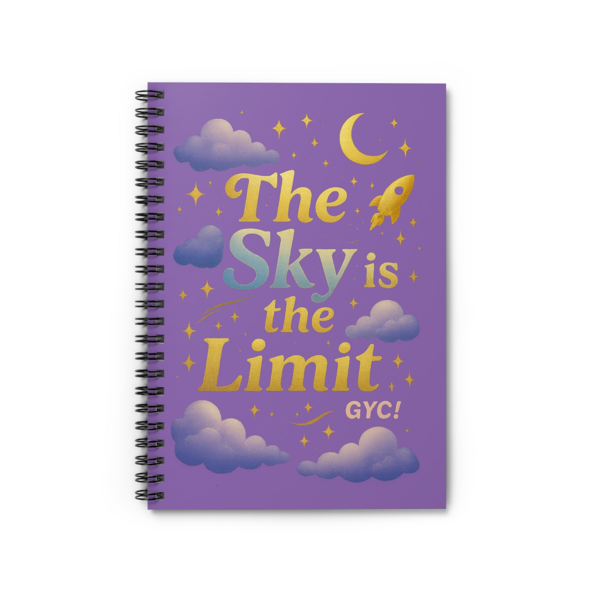 The (Night)Sky is the Limit Spiral Notebook 6x8