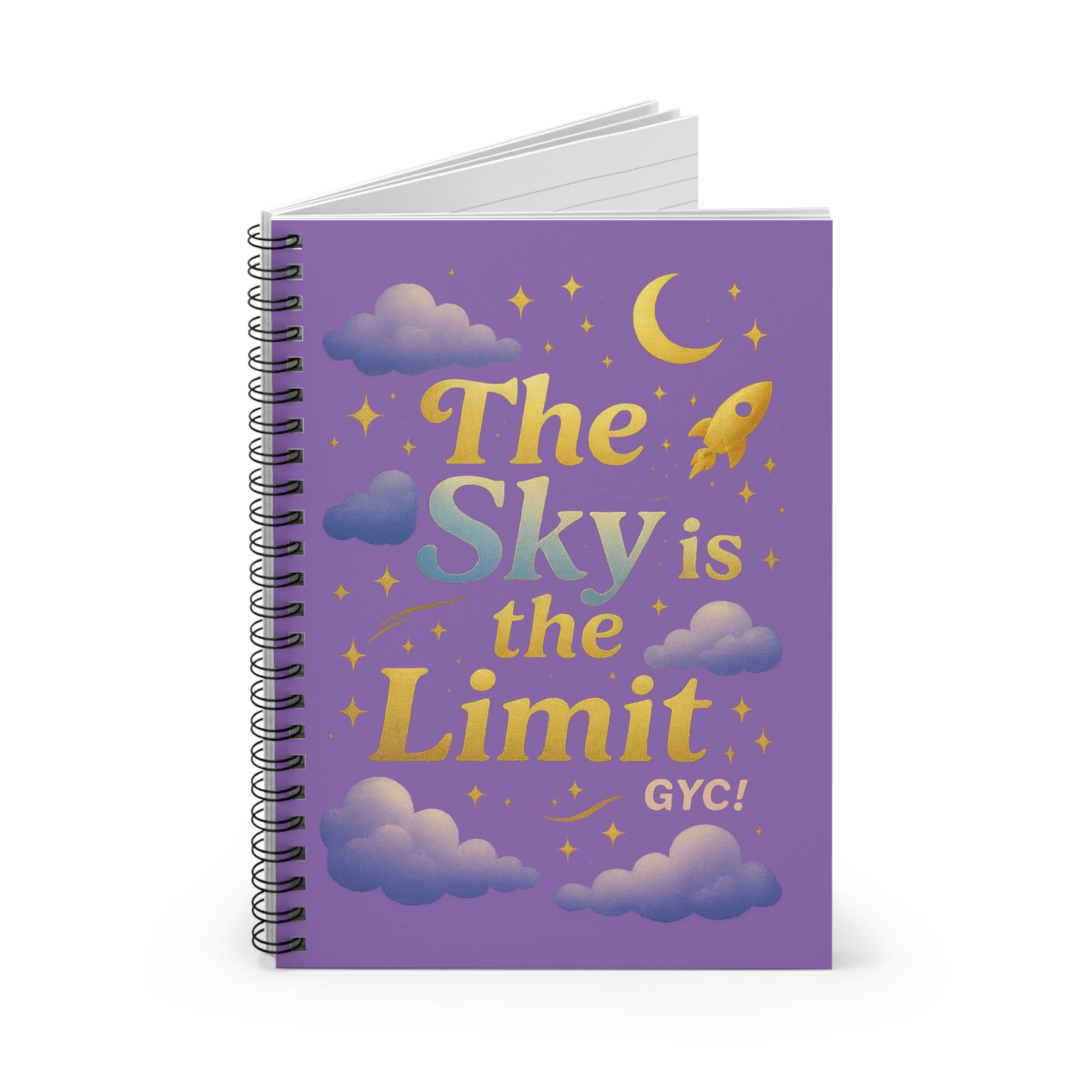 The (Night)Sky is the Limit Spiral Notebook 6x8
