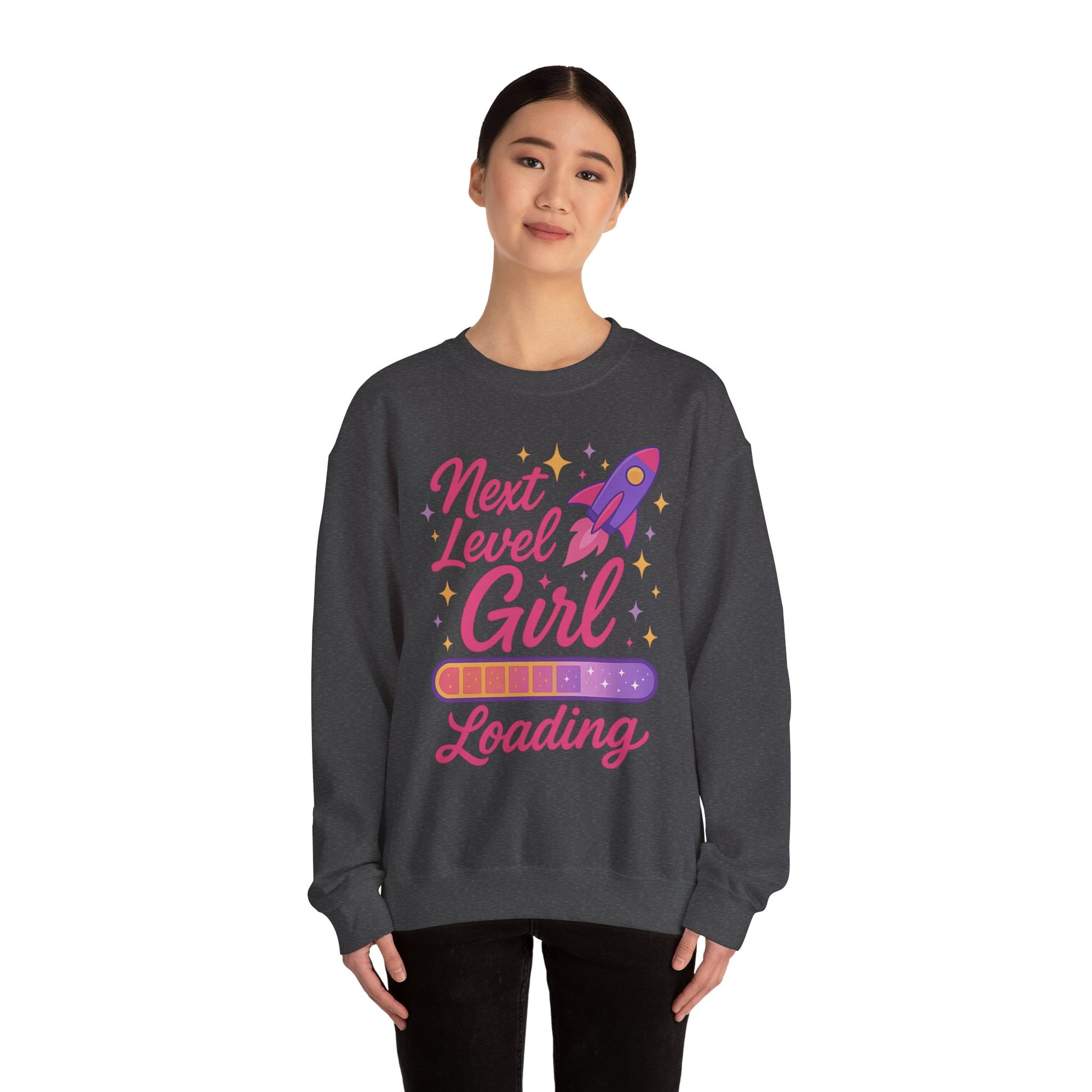 Next Level Girl Loading Adult Sweatshirt