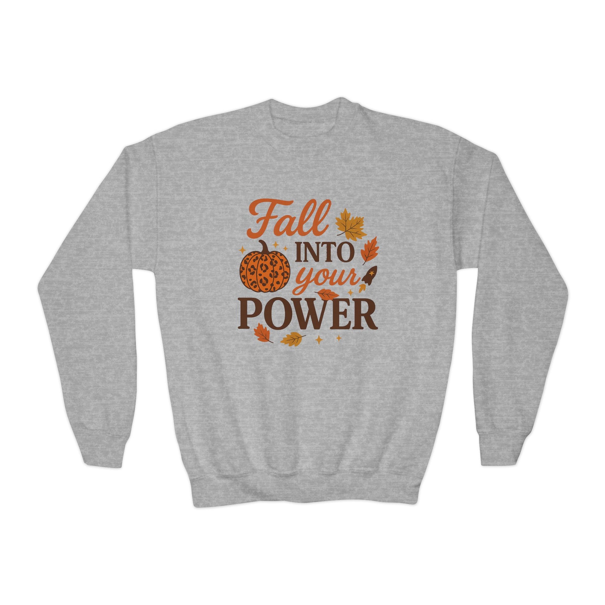 Fall Into Your Power Youth Crewneck Sweatshirt